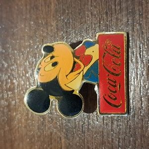 Coca-Cola Mickey Mouse Pin 1986